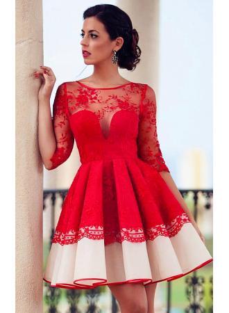 Robe rouge de fete