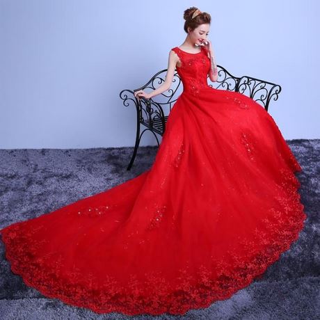 Robe rouge de mariee