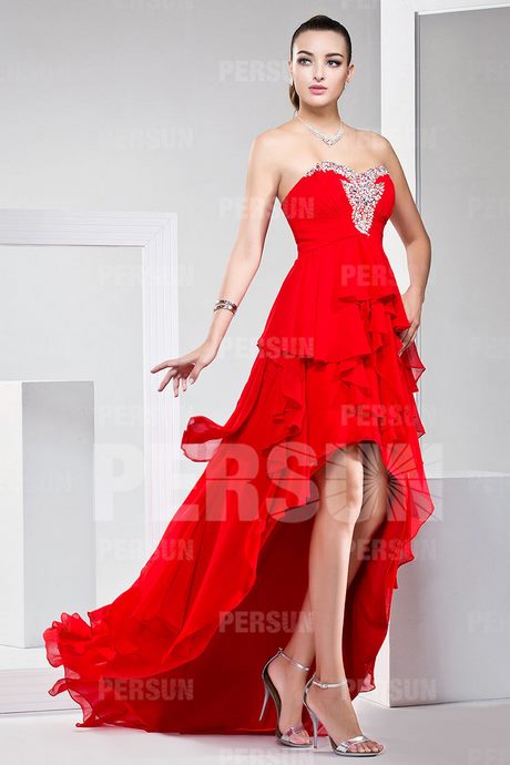 Robe voile court devant long derriere