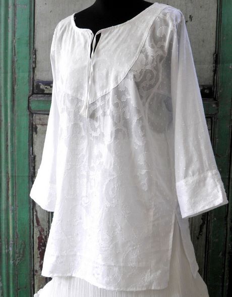 Tunique voile blanc