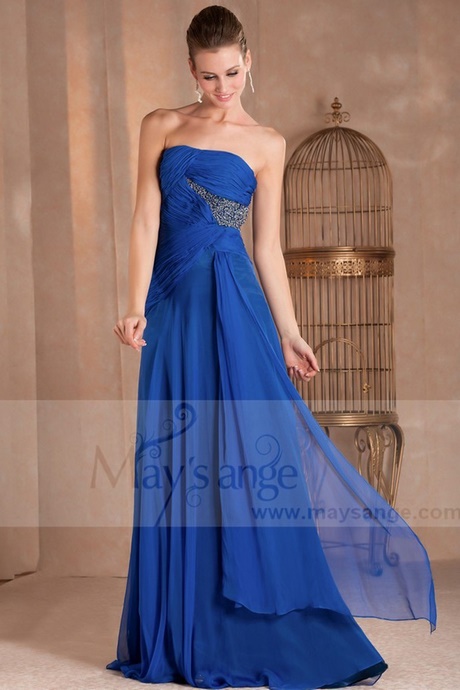 Robe ceremonie bleu