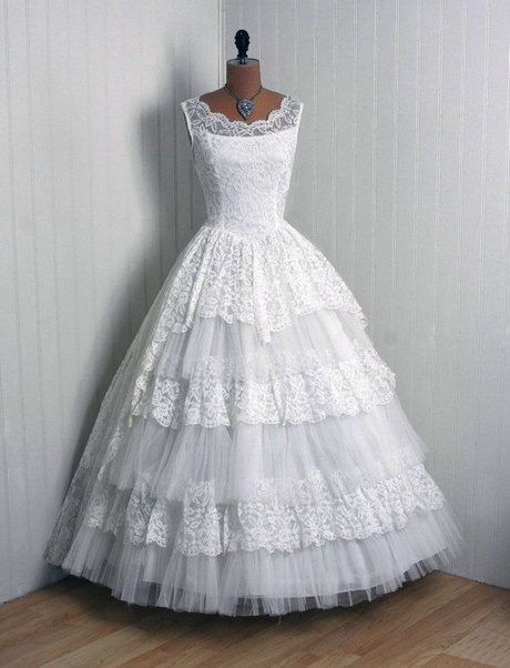 Robe dentelle annee 50