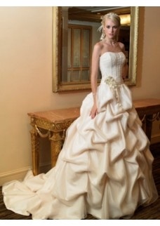 Robe mariage beige