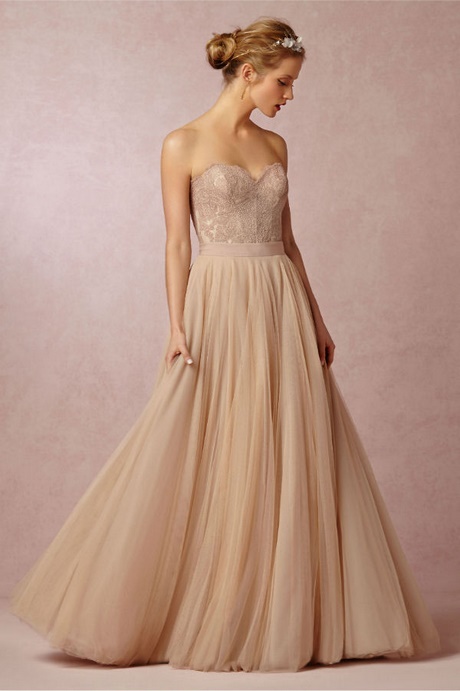 Robe mariage beige