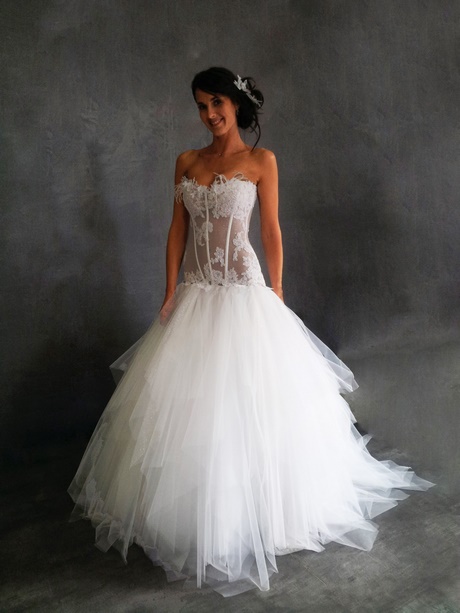 Robe mariée dentelle fluide