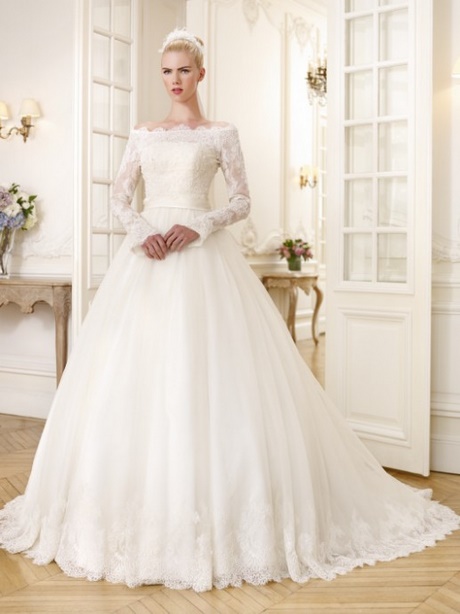 Robe mariée manche 3 4