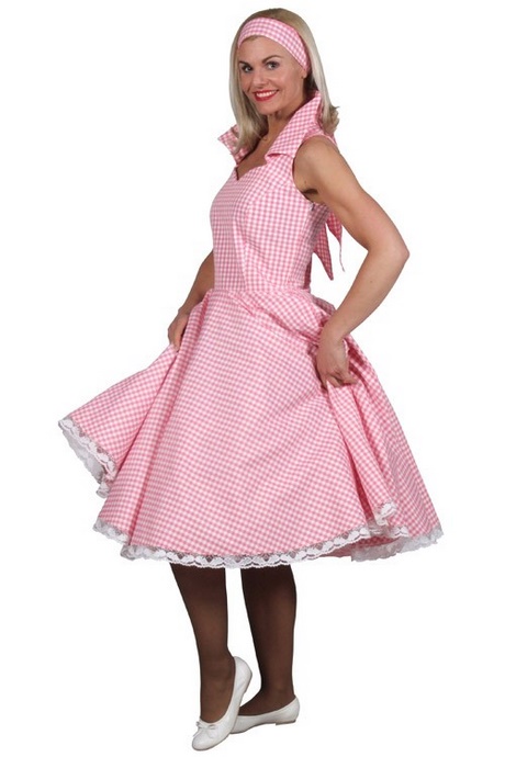 Robe vichy rose annee 60