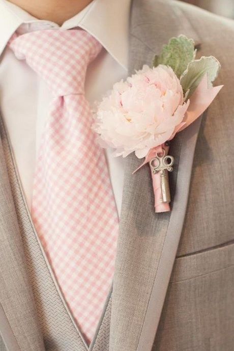 Costume mariage gris rose