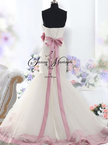 Robe de mariée rose pas cher