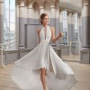 Robe de mariée 2022 courte devant longue derriere