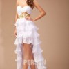 Robe cocktail longue blanche