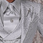 Costume mariage gris perle