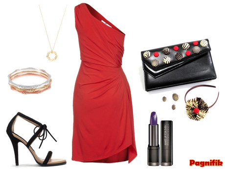 Accessoires robe rouge