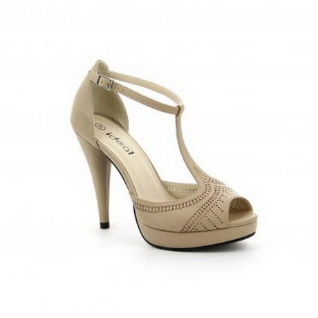 Chaussure beige femme