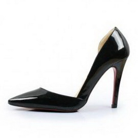 Escarpin cuir noir