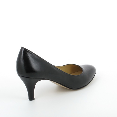 Escarpin noir cuir