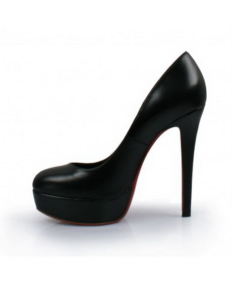 Escarpin noir cuir