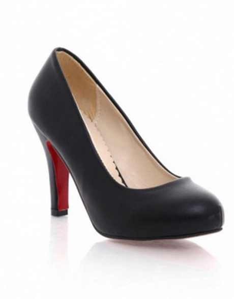 Escarpin noir semelle rouge