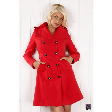 Manteau femme rouge