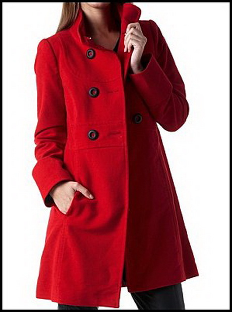 Manteau femme rouge