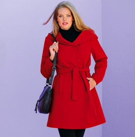 Manteau femme rouge