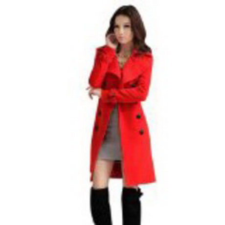 Manteau rouge femme