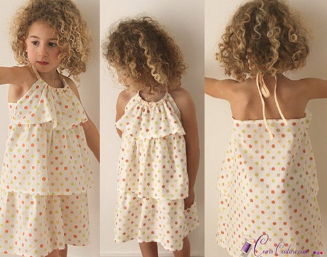 Robe à volants fille