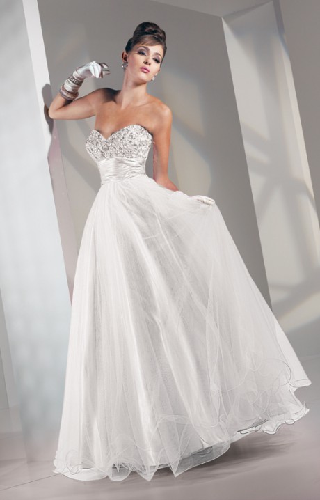 Robe bal blanche