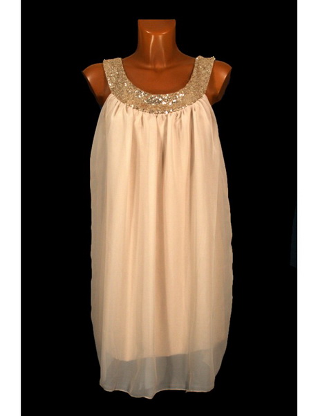 Robe beige courte