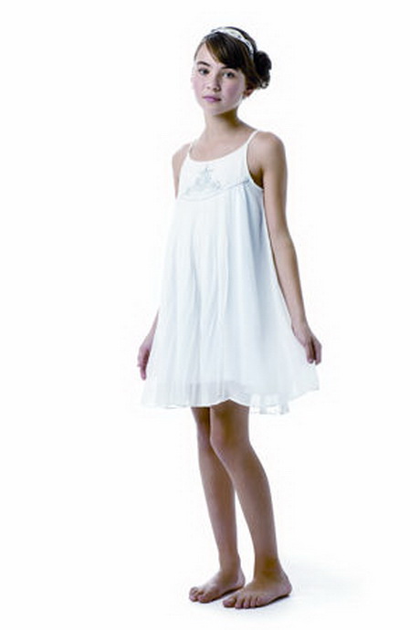 Robe blanche 10 ans