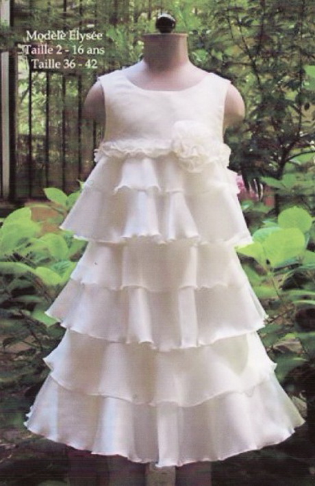 Robe blanche 12 ans