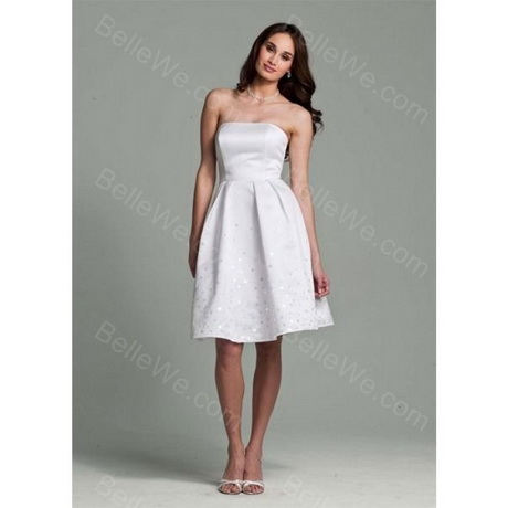 Robe blanche bustier courte