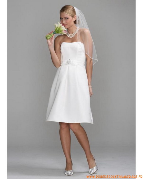 Robe blanche courte mariage