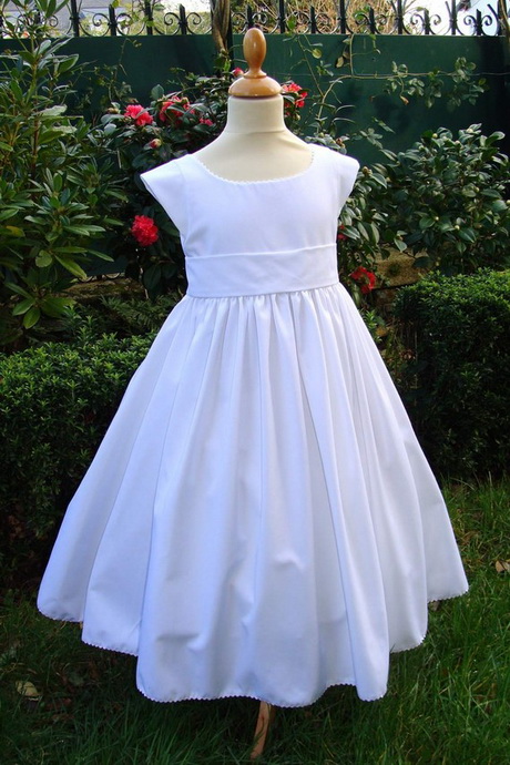 Robe blanche fille communion