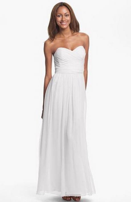 Robe blanche longue