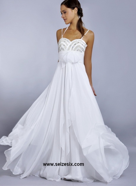 Robe blanche longue