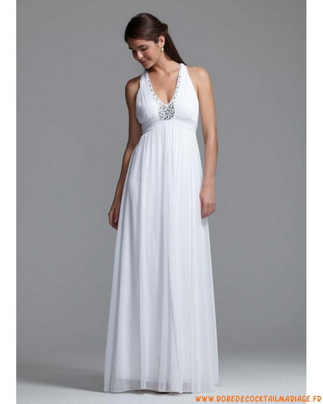 Robe blanche longue