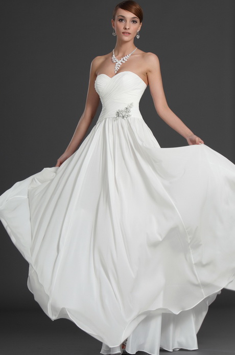 Robe blanche mousseline