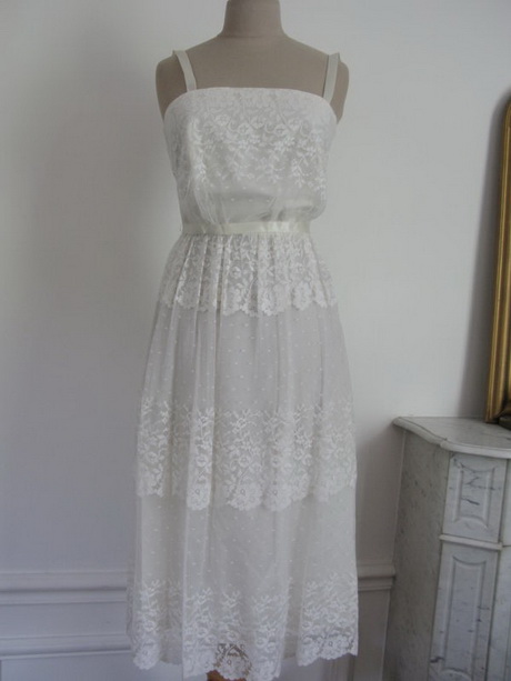 Robe blanche romantique