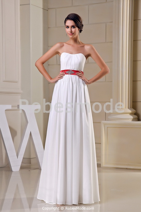 Robe blanche soie