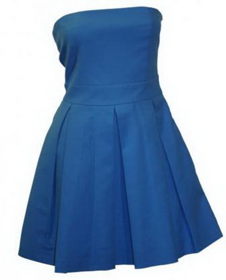 Robe bleue bustier