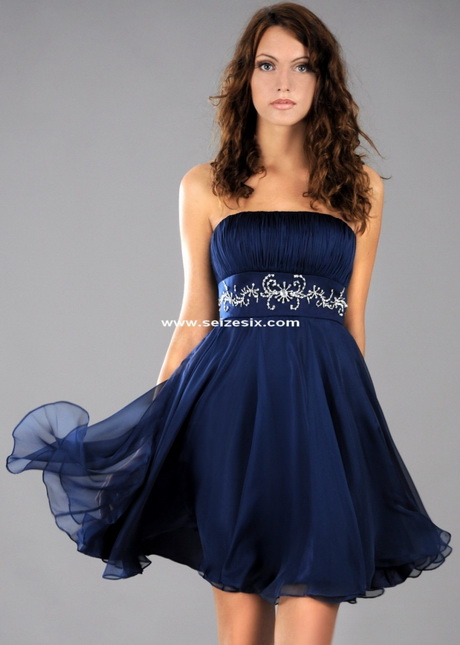 Robe bustier bleu