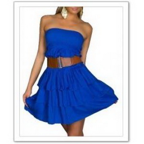 Robe bustier bleue