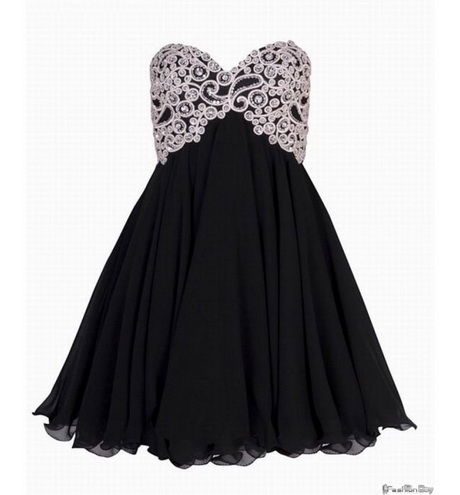 Robe bustier courte noire