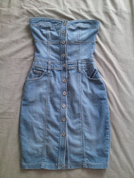 Robe bustier en jean