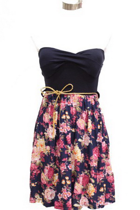 Robe bustier fleuri