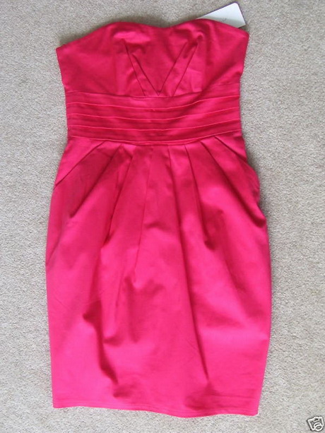 Robe bustier fushia