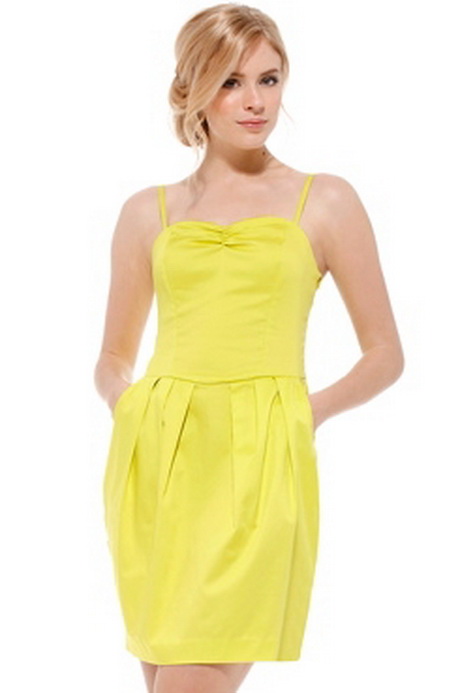 Robe bustier jaune