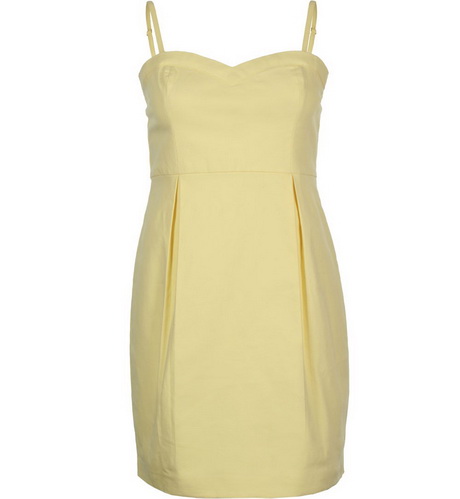 Robe bustier jaune