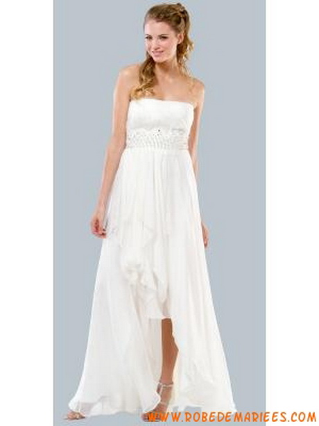 Robe bustier longue blanche